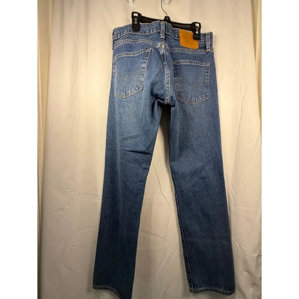 Levi’s Big E Red Tab Jeans 90s Relaxed Straight Leg Med Wash Denim USA 31 x 32‎